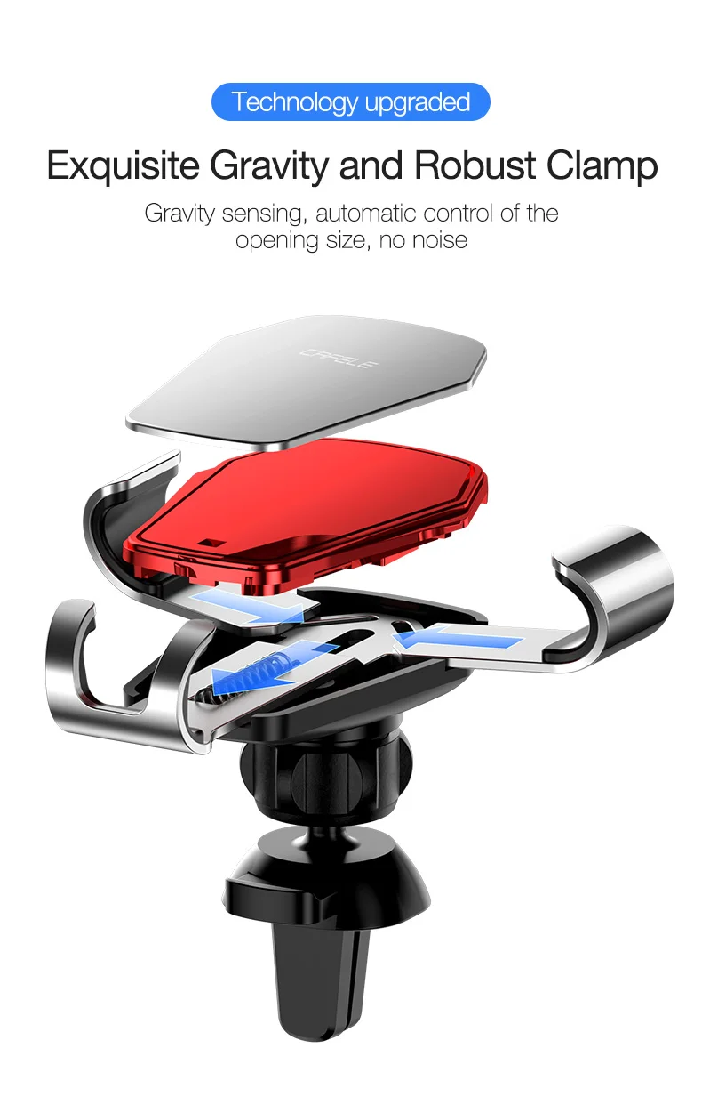 Garvity Car Phone Holder For iPhone Xiaomi Huawei Samsung (6)