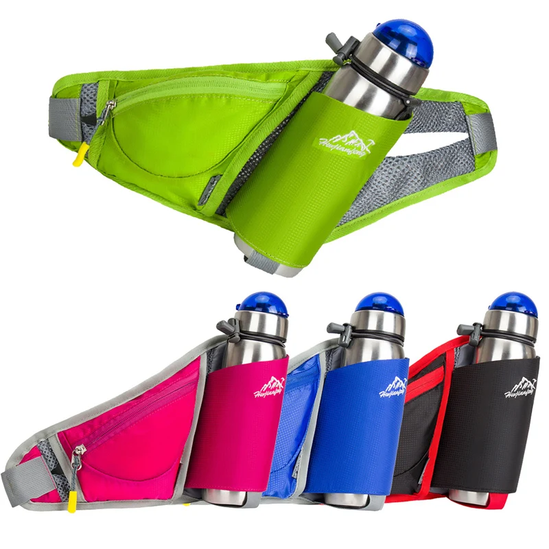 Hot sale Women Water Bottle Belt Bag Chest Backpack Waist Pack Hiking