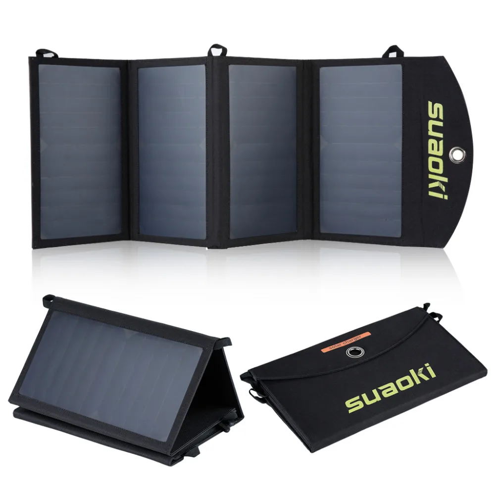 Suaoki Portable 25W Folding Foldable Solar Panel Charger Mobile Power