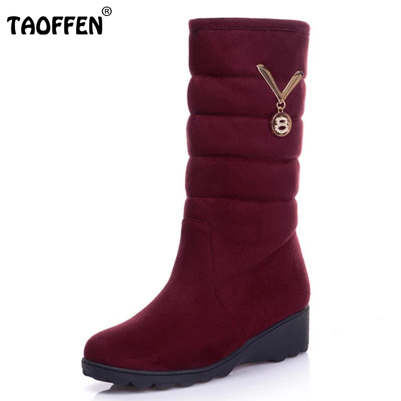 

New Arrive Keep Warm Snow Boots Fashion Thick Fur Platform Half Short Botas High Winter Boots For Women Shoes Size 34-39