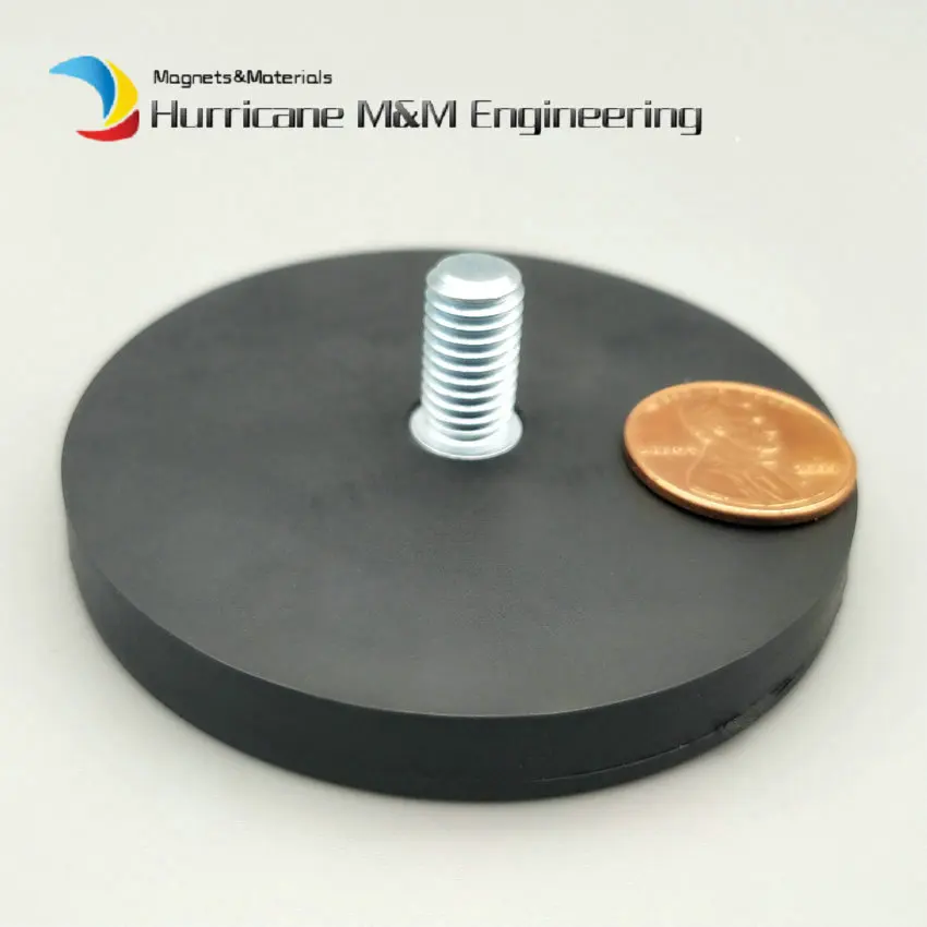 Резиновый магнитный диск Dia. 66 мм светодиодный светильник, удерживающий Точечный светильник, держатель с нитью NdFeB, сильный неодимовый магнит, автомобильная починка - Цвет: Male Thread