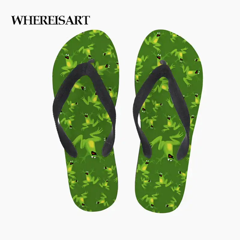 frog flip flops