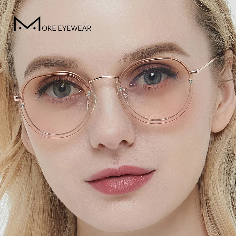 Fashion Classic Polygon Pure Titanium Prescription Glasses With Optical