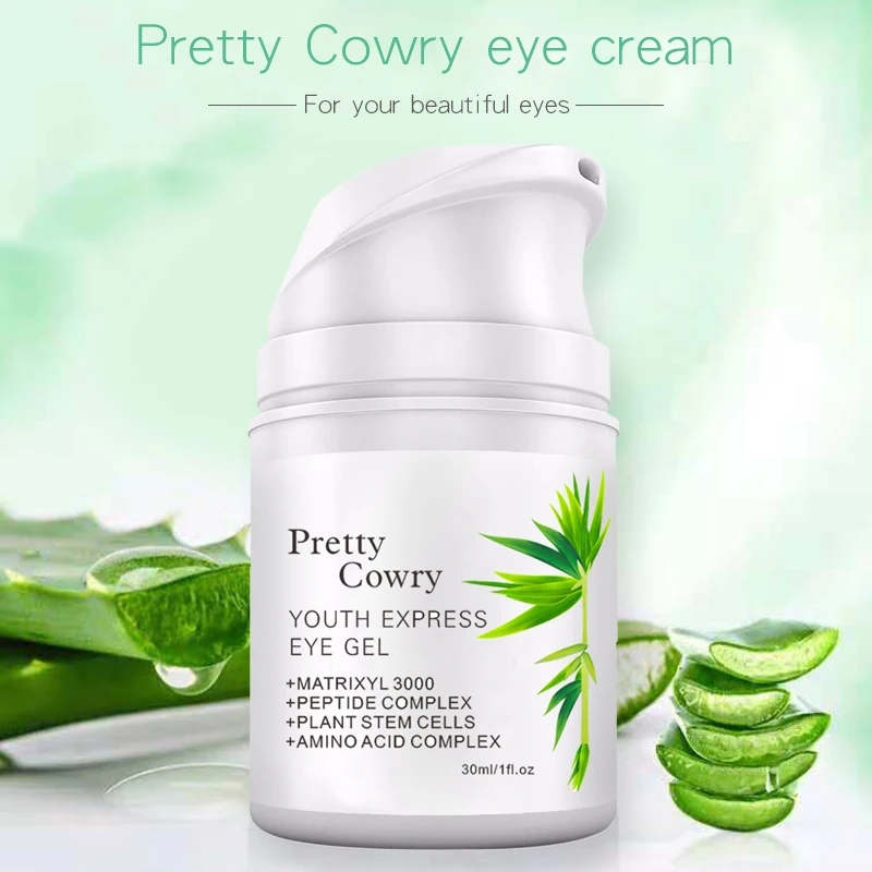 Pretty Cowry Eye Serum 30ml Hyaluronic Acid Aloe Vera Anti Aging