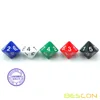 BESCON 5pcs Pack of D14 Dice Numbered 1 to 7 Twice - 14 Sides Dice Assorted Colors of 5 Set 3