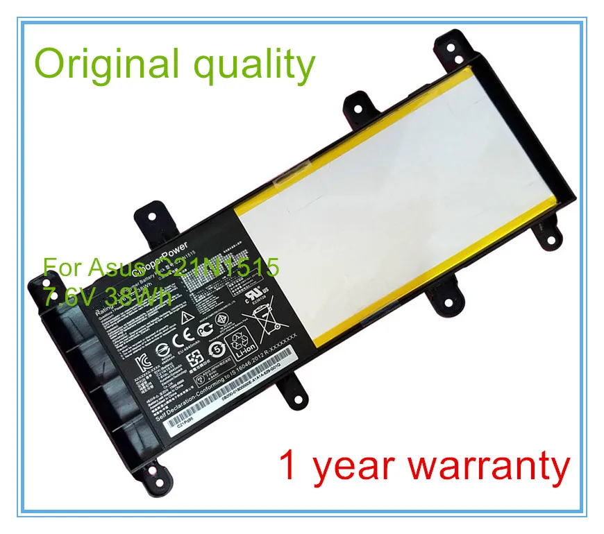 

Original quality 7.6V 38wh Battery C21N1515 for X756UJ X756UA X756UX X756UB X756UQ X756UV