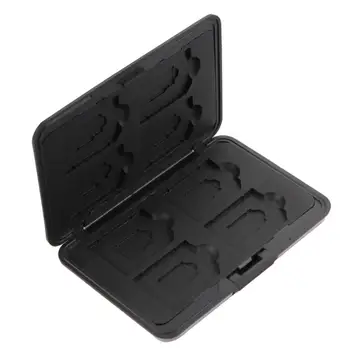 

Memory Card Storage Box Case Holder with 8 Slots for SD SDHC MMC Micro SD Cards Aluminum Card Case