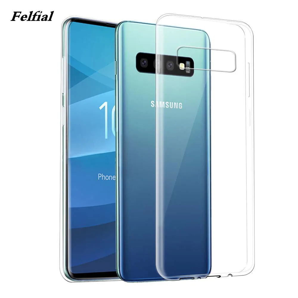 

NEWEST Soft TPU Case For Samsung Galaxy S10 Plus S10lite s9 s9plus note 8 note9 Transparent Silicone Cover Clear Case