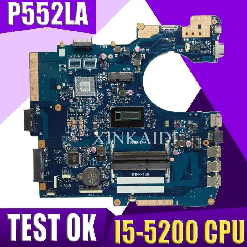 XinKaidi P552LA I5-5200U материнская плата для ASUS P552 P552L P552LJ P2520LA P2520LJ ноутбука | Компьютеры и