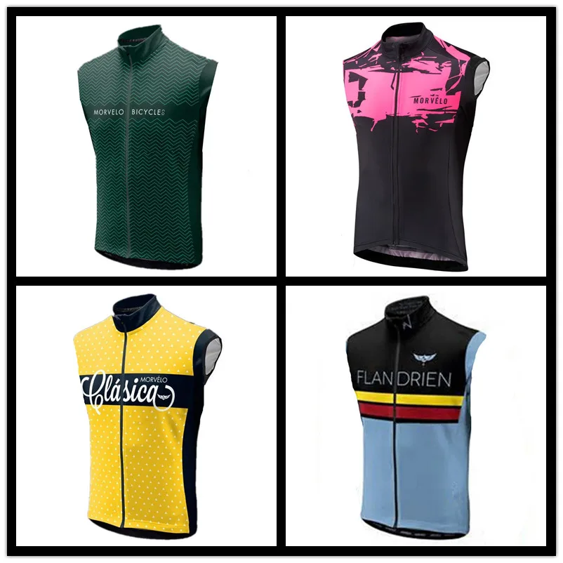 summer sleeveless Morvelo Cycling Vest Men Cycling jerseys shirt