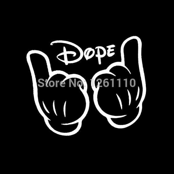 MOST DOPE JDM Vinyl Decal Sticker-6/" Wide White Color