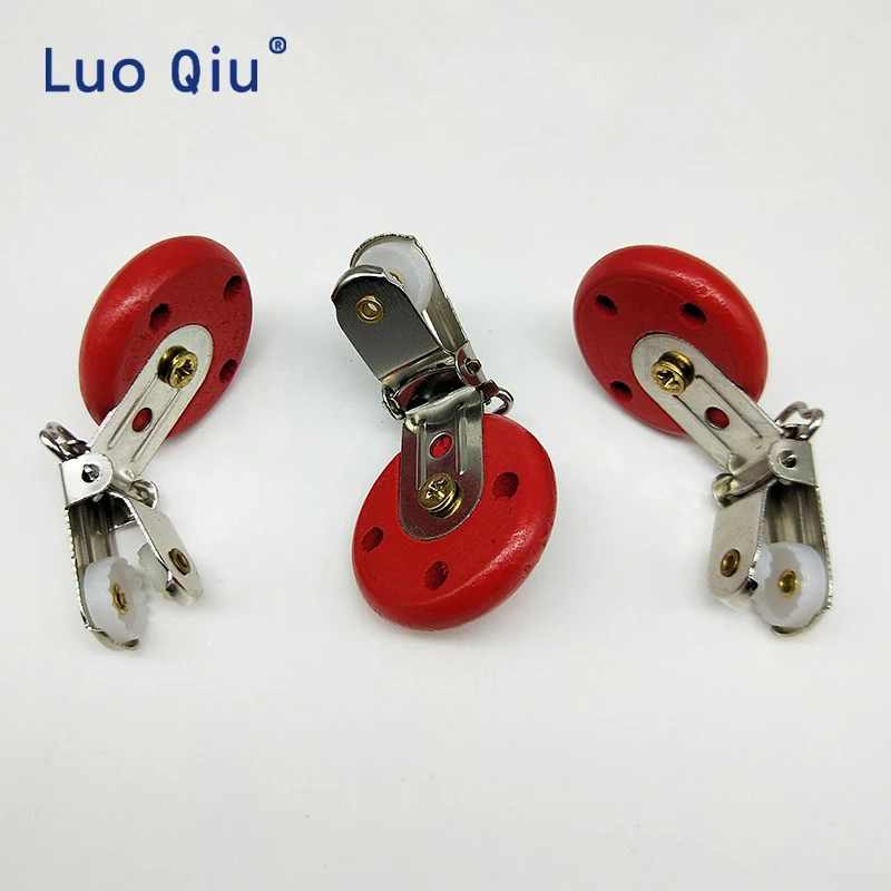 

Wooden pacifier Clips Round Wooden Clip Charms For Baby Pacifier Chain Teether Toys 100 pcs/lot