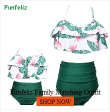 Funfeliz/купальный костюм для девочек купальный костюм «Фламинго» милый цельный купальный костюм для девочек детская одежда для купания детский купальный костюм От 6 до 14 лет
