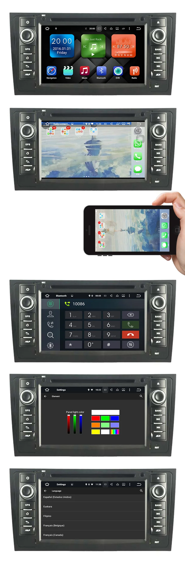 Top Eunavi 7" Quad Core Android 7.1 Car DVD player for Audi A6 1997-2004 & Audi S6 1997-2004 & Audi RS6 1997-2004 with 1024*600 Res 1 Top Eunavi 7" Quad Core Android 7.1 Car DVD player for Audi A6 1997-2004 & Audi S6 1997-2004 & Audi RS6 1997-2004 with 1024*600 Res 1