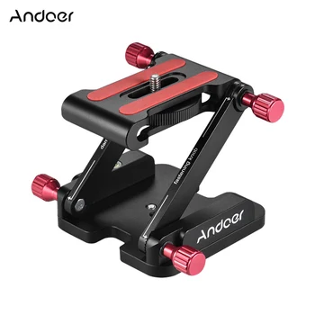 

Andoer Aluminum Alloy Z Flex Tilt Tripod Head Folding Quick Release Plate Camera Ball Head for Canon Nikon Sony DSLR Stabilizer