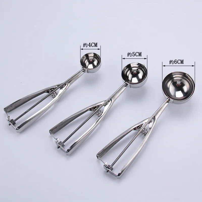 

Scoop Ice Cream Scoop Set Stainless Steel Ice Cream Scoop Trigger Include small size medium size large size birthday AprO8