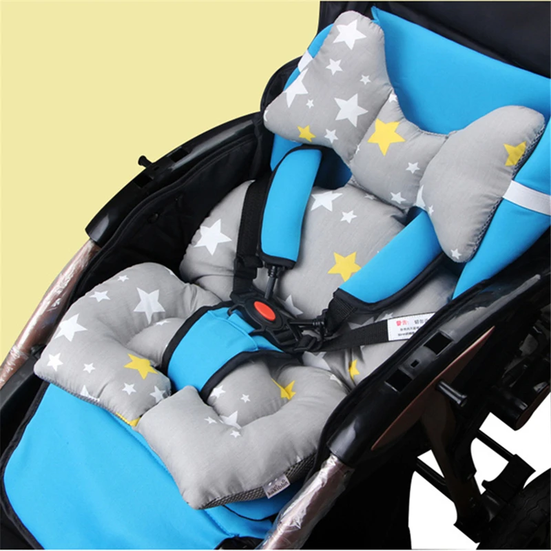 BBSONG Cartoon Car Seat Pad Baby Stroller Cushion Harness Pushchair Child Soft Cart Mattress Toddler Seat Mat Prams Accessories