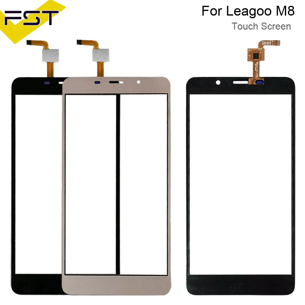 Черный/золотой ЖК дисплей для Leagoo M8 + дигитайзер сенсорного экрана запасные части