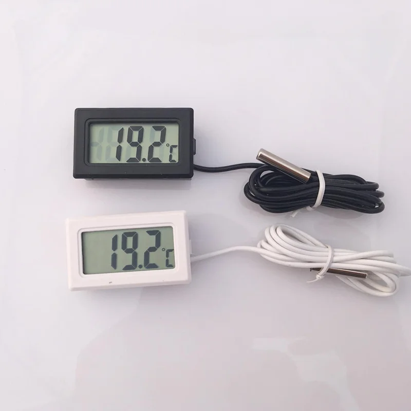 Hot Products Digital LCD Thermometer with Mini 1M Probe for Fridges