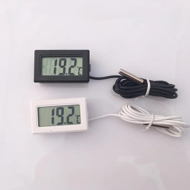 Hot Products Digital LCD Thermometer with Mini 1M Probe for Fridges