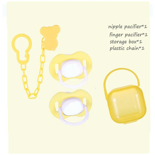 Silicone baby Pacifiers Safe Food Grade Silicone cute Baby round and flat Nipples Pacifiers