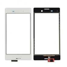 10pcs/lot For Sony Xperia M4 Aqua E2303 E2333 E2353 Touch Screen Digitizer Glass with Logo, Black White Free Shipping