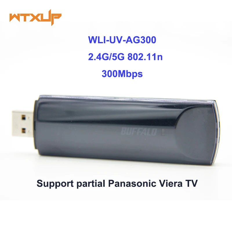 USB wireless adapter WLI UV AG300 For Panasonic TV 2.4G/5G 300Mbps WIFI Network Card for laptop