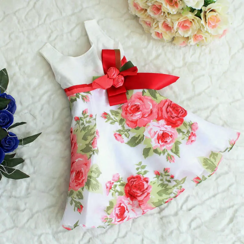 2016 summer girls dresses Kids Girl Dress Floral Dresses For Girls ...