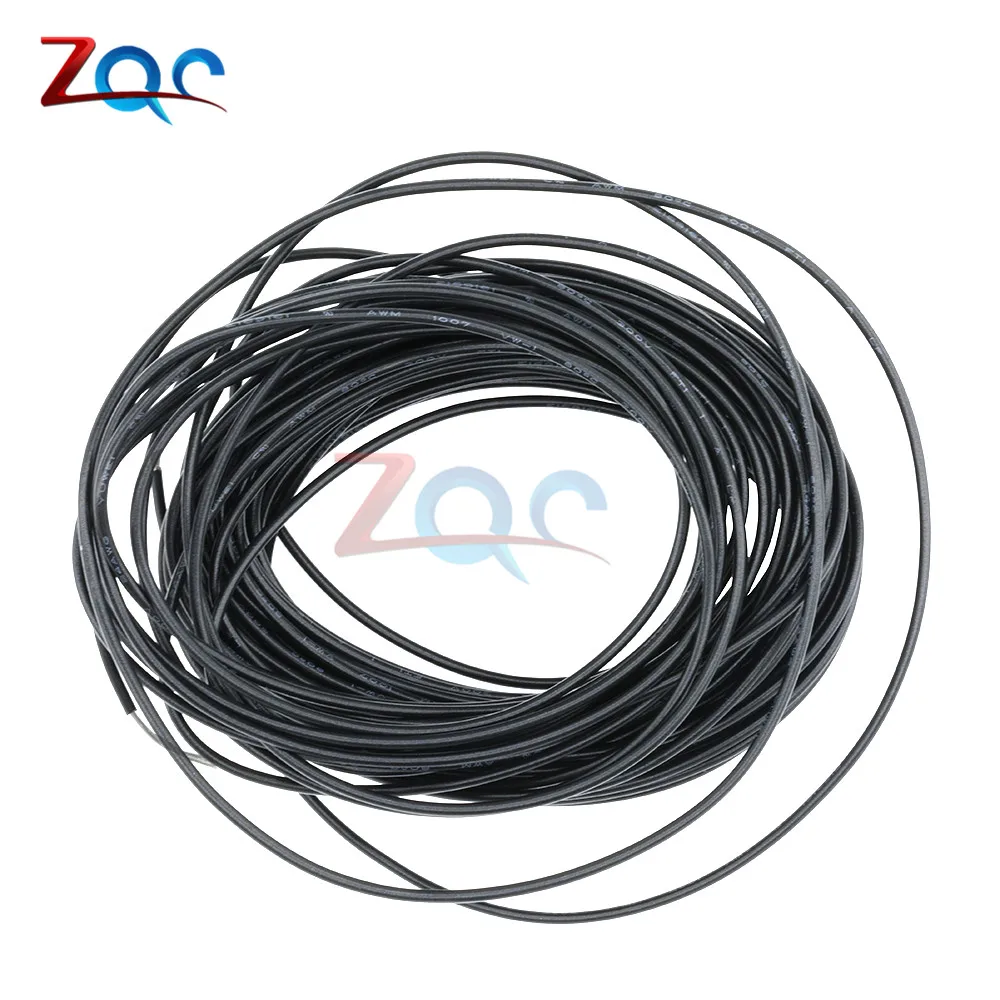 10 метров м UL 1007 24AWG Монтажный провод 80C / 300 В шнур DIY электрический кабель