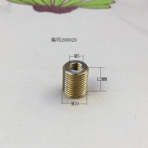 10pcs/lot Pure brass full dentin transfer adapter M12 turn M10 to M8 turn M6 to M4 connector - Цвет: 206020