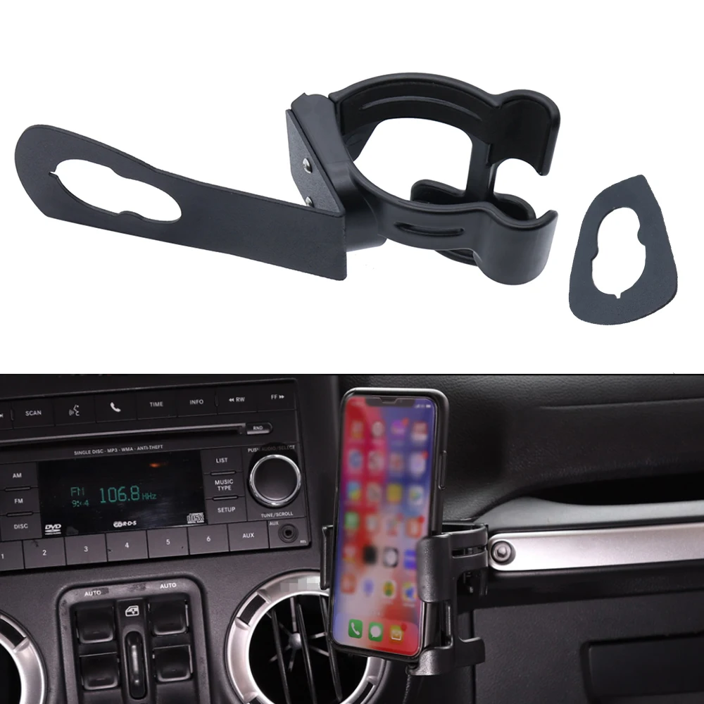 

New Car Mobile Phone Cell Mount Interphone Holder Mount For Jeep Wrangler jk 2007 up to 2017 Interior Accessories Free Shipping