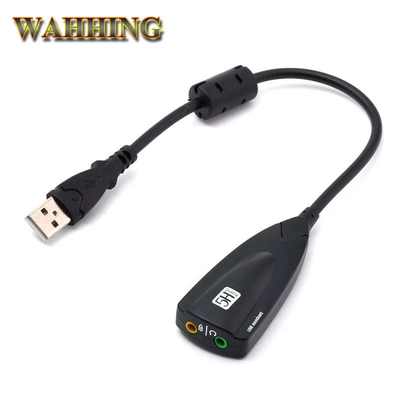 USB звуковая карта 7 1 адаптер 5HV2 3D Аудио гарнитура микрофон 3 5 мм для ноутбука ПК