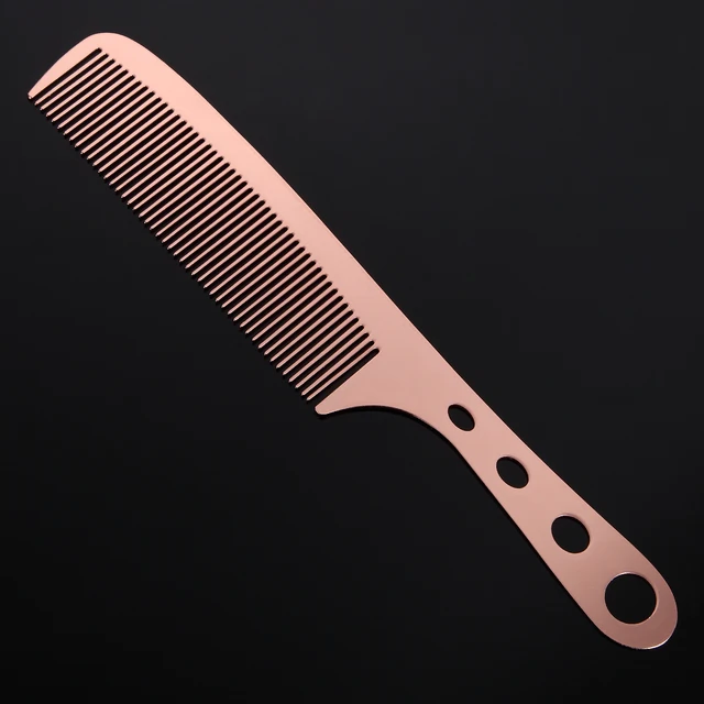 Rose Gold Stainless Steel Hair Combs Hairstyling Comb Hair Cutting ... Rose Gold Stainless Steel Hair Combs Hairstyling Comb Hair Cutting ...