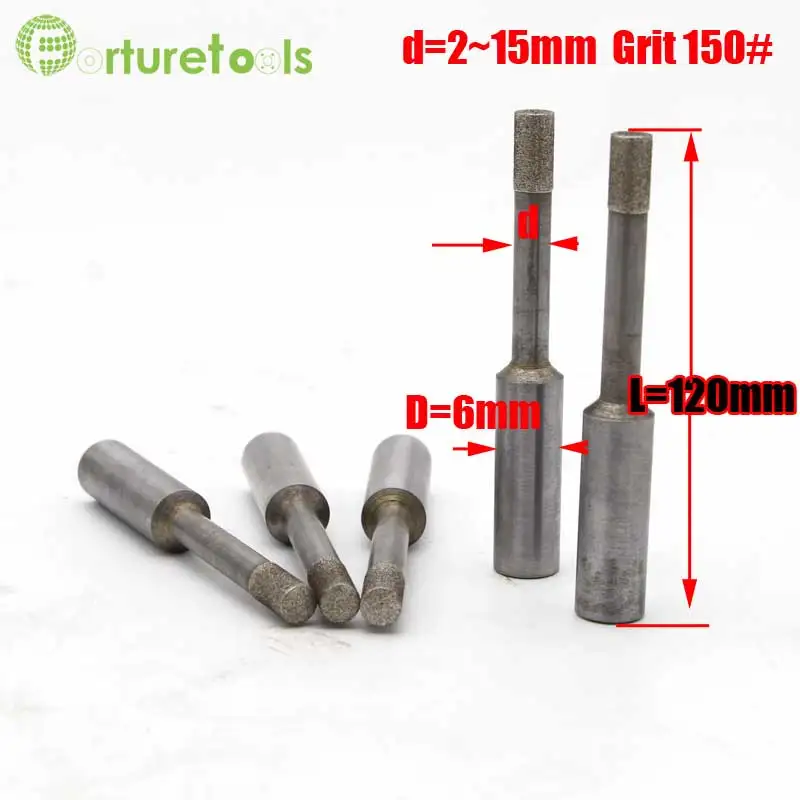 20pcs diamond Abrasive point 6mm shank diamond tool for wet and dry grinding forturetools online