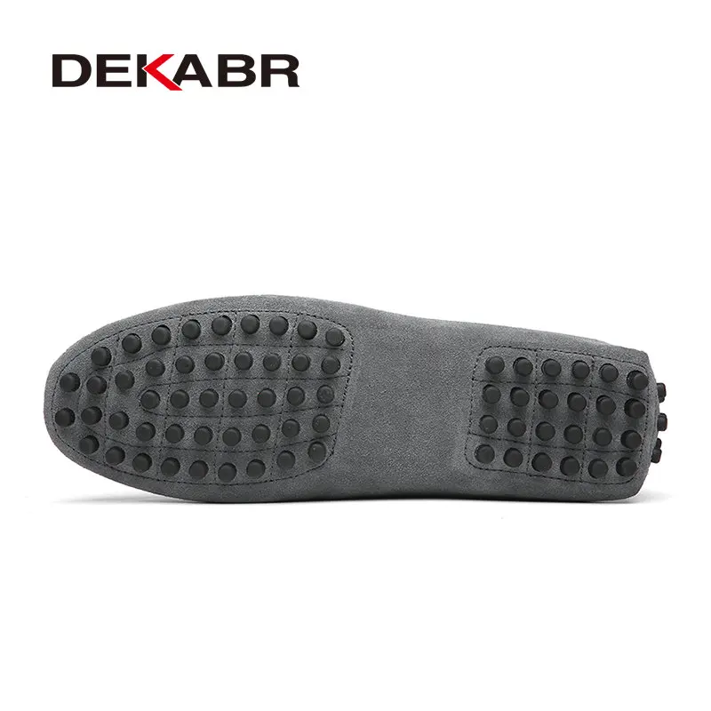 DEKABR Brand Fashion Summer Style Soft Moccasins Men Loafers High Quality Genuine Leather Shoes Men Flats Gommino Driving Shoes