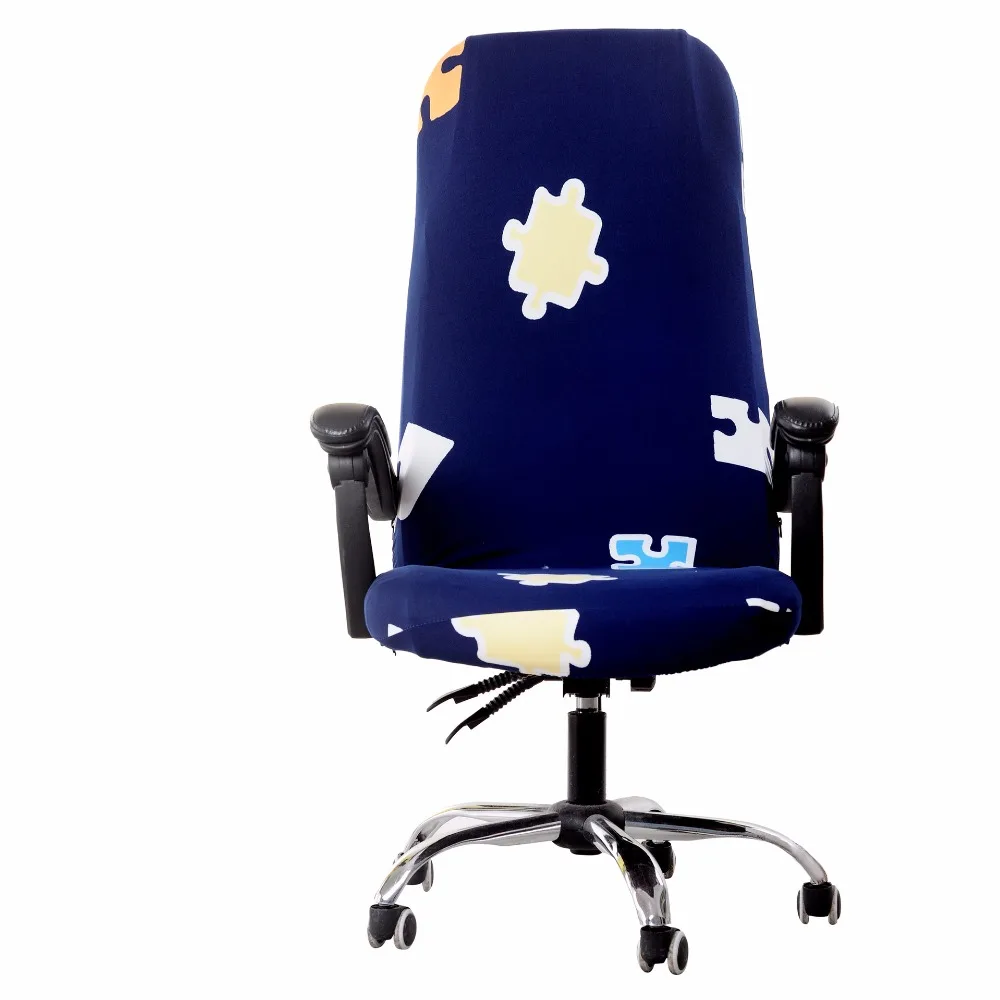 

New 1pcs Elastic Stretch Case to Fit Office Chairs Large Size Spandex Chair Cover for High Back Computer Rotating Chair Armchair