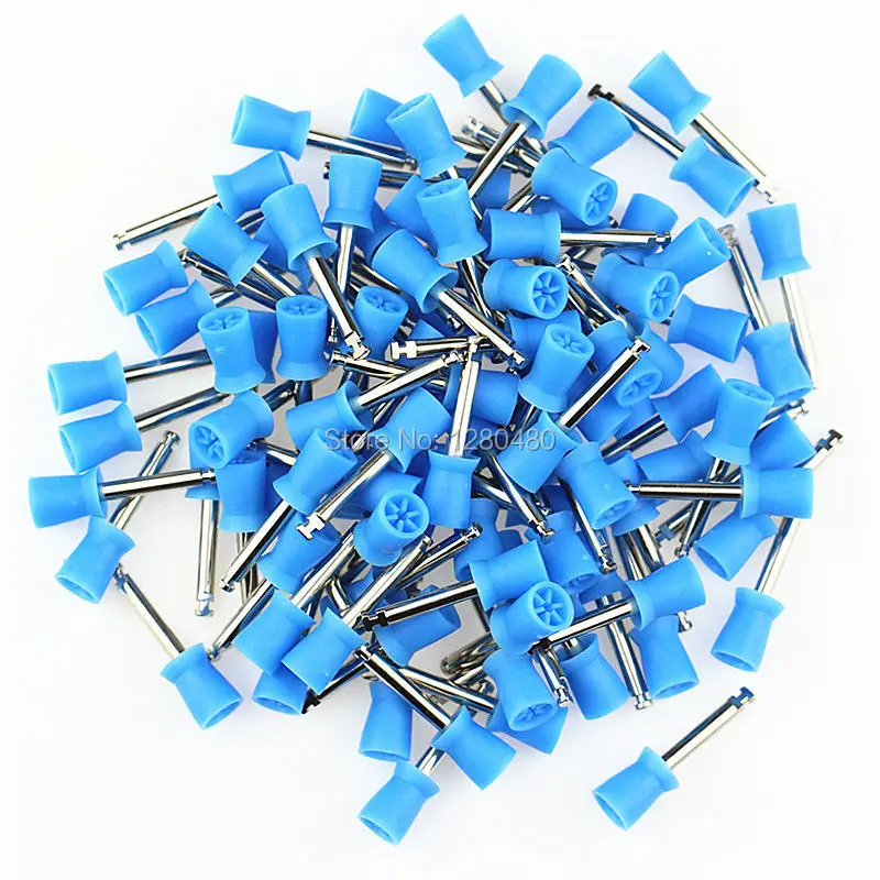 

High Quality Dental Materials Nylon Latch Flat Polishing Polisher Brushes Blue Prophy Cups Dentist Products