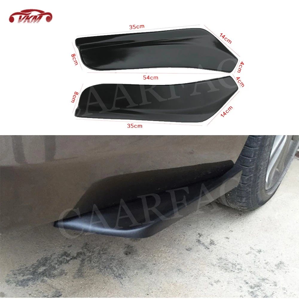 Car Carbon Fiber Bumper Spoiler Rear Lip Canard Diffuser Anti Scratch Splitter