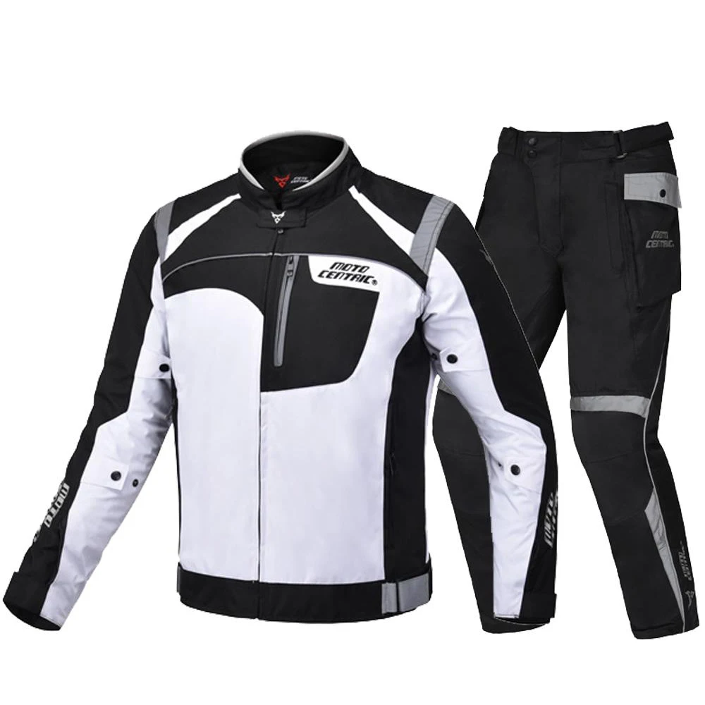 Gray Set MOTOCENTRIC куртка для мотоциклистов, водонепроницаемая куртка для мотоциклистов, гоночная куртка для езды на мотоцикле, одежда для мотозащиты для мужчин - Цвет: Gray Set