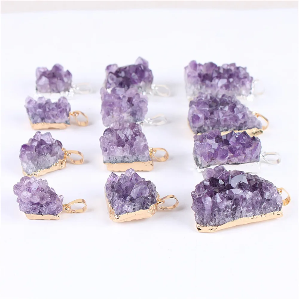 1 шт. Druzy нестандартные натуральные аметисты кварцевый геодезический камень