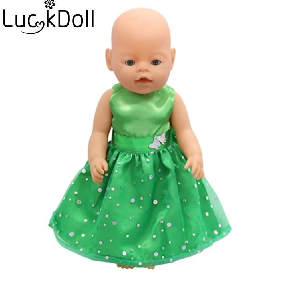 Милое платье принцессы Luckydoll 8 шт. подходит для 18 дюймовых американских кукол 43 см
