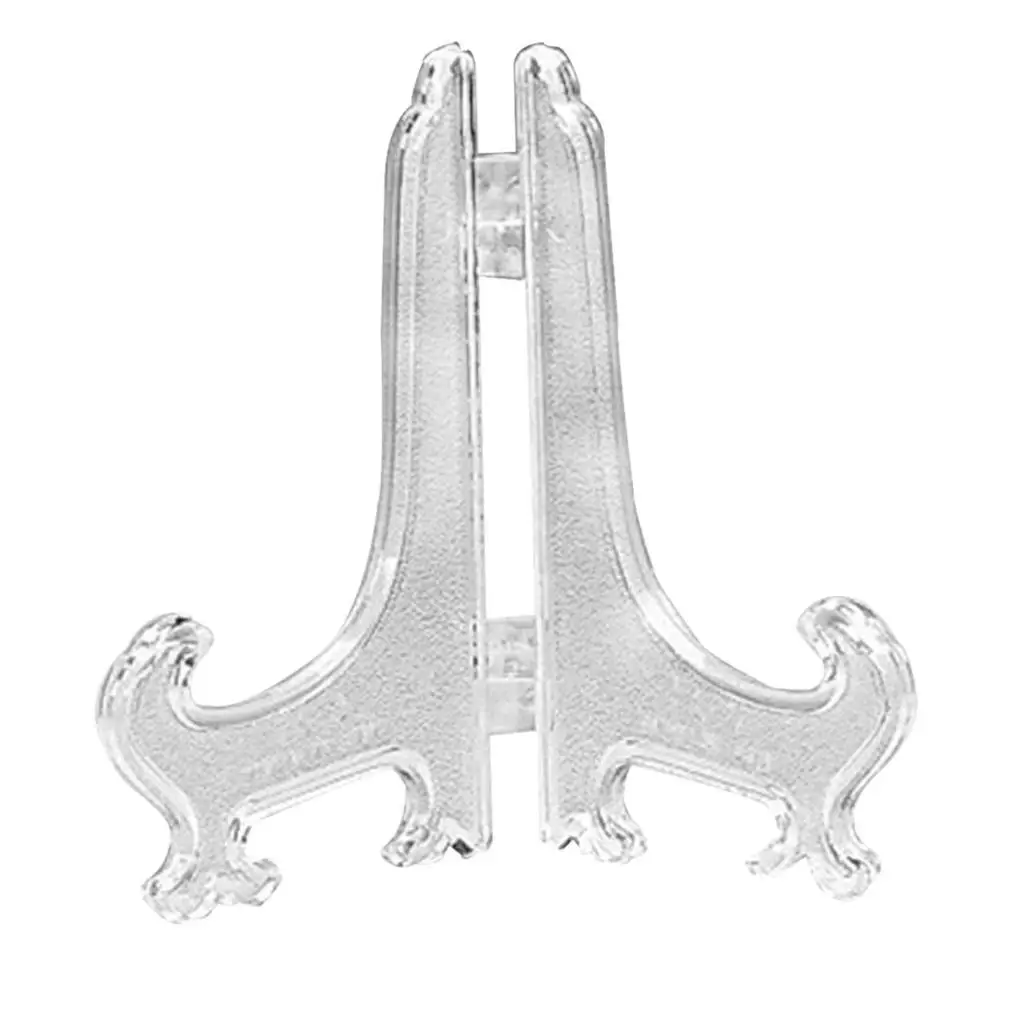 5 Clear Plastic Easels Or Plate Holders Pkg Of 12 Easels To Display 5 Clear Plastic Easels Or Plate Holders Pkg Of 12 Easels To Display