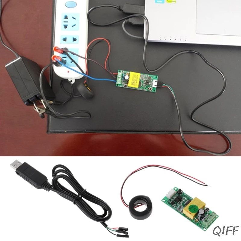 PZEM-004T напряжение тока мощность модуль энергии AC 80-260 В 100A w CT USB адаптер Mar28