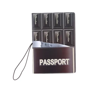 

Chocolate 3D Design Passport Holder Synthetic Leather Travel Passport Cover Case Card & ID Holder Accessories Paspoort Pakket