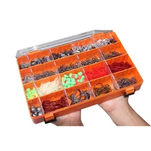 Hyanea, 1690 шт., набор рыболовных снастей, обжимные втулки, рыболовные крючки, мягкая Рыбная приманка, рыболовные поворотные снасти, утяжелители, рыболовные снасти с большой коробкой