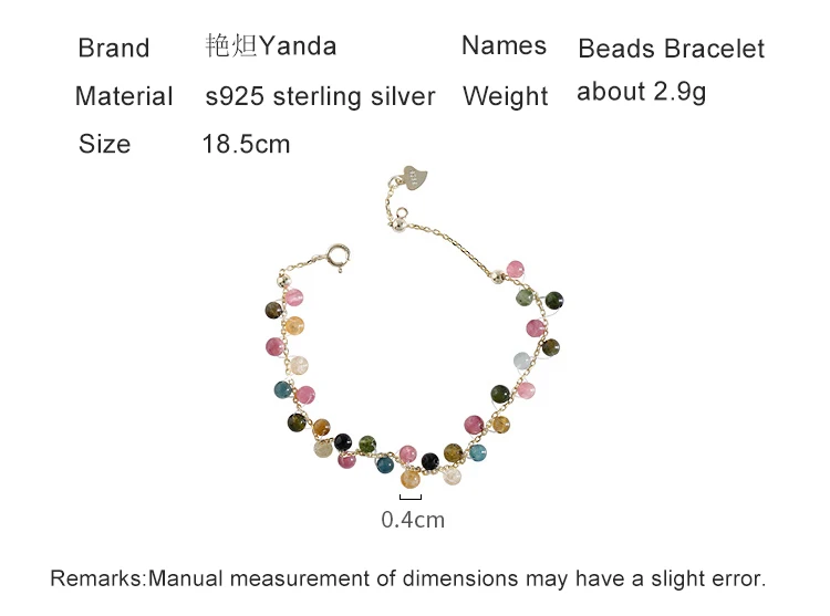 color bead sterling silver bracelets bangles 06
