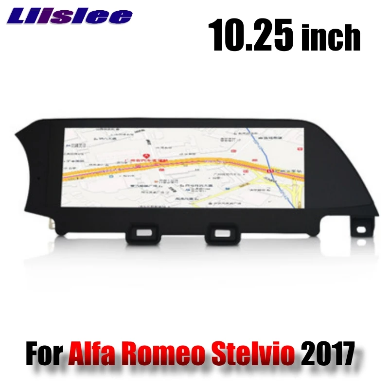 For Alfa Romeo Stelvio 2017 2018 LiisLee Car Multimedia 10.25 inch Android GPS WIFI Audio Stereo Radio Navigation NAV NAVI MAP 5