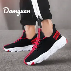 Damyuan Мужская дышащая удобная спортивная обувь мужские кроссовки на шнуровке износостойкие мужские кроссовки 2019 новая спортивная обувь