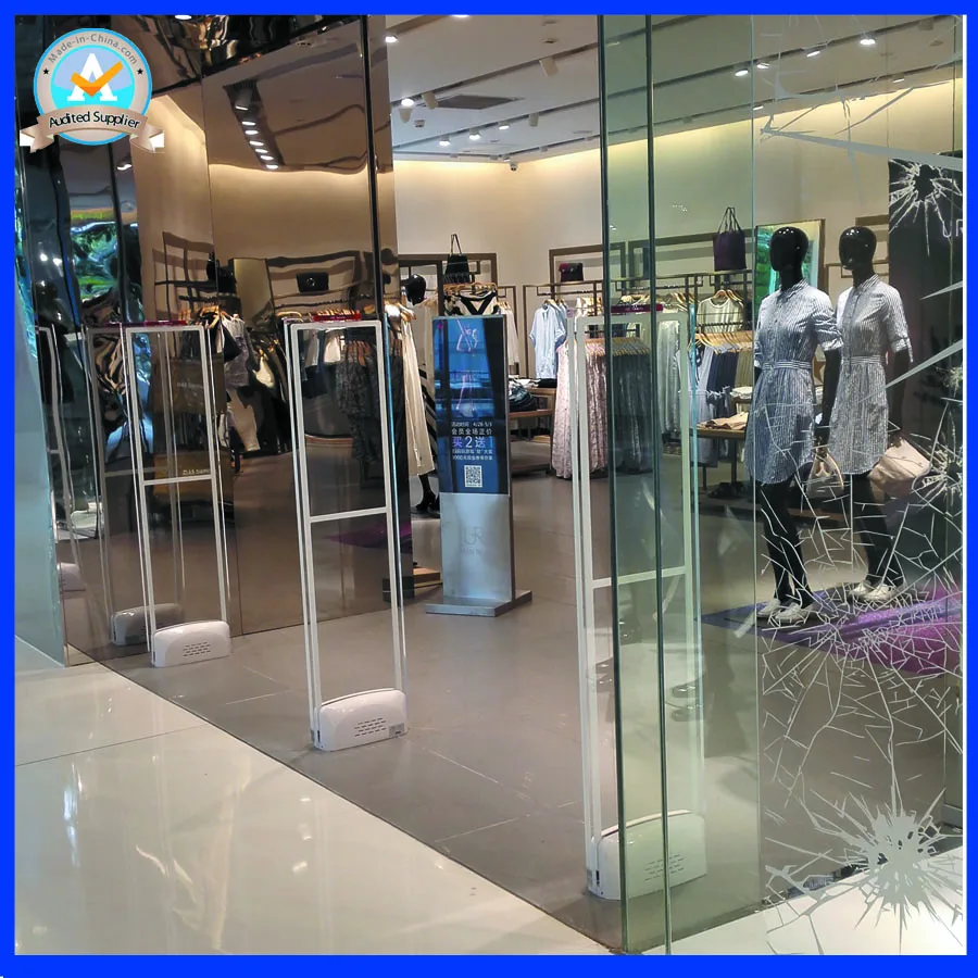 Acrylic security door ,fashion store theft alarm system,Mono AM 58kHz