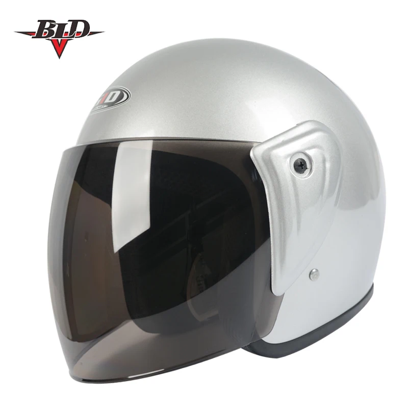 Чоппер мотоциклетные шлемы Спорт на открытом воздухе мужчины и женщины черный Мотокросс открытый шлем половина шлемы для продажи - Цвет: 7